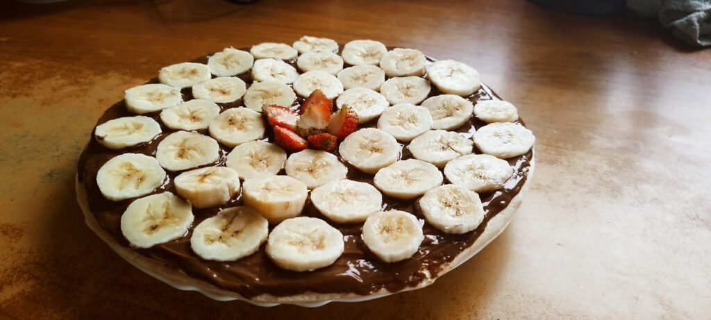 snickers pie from tortillas